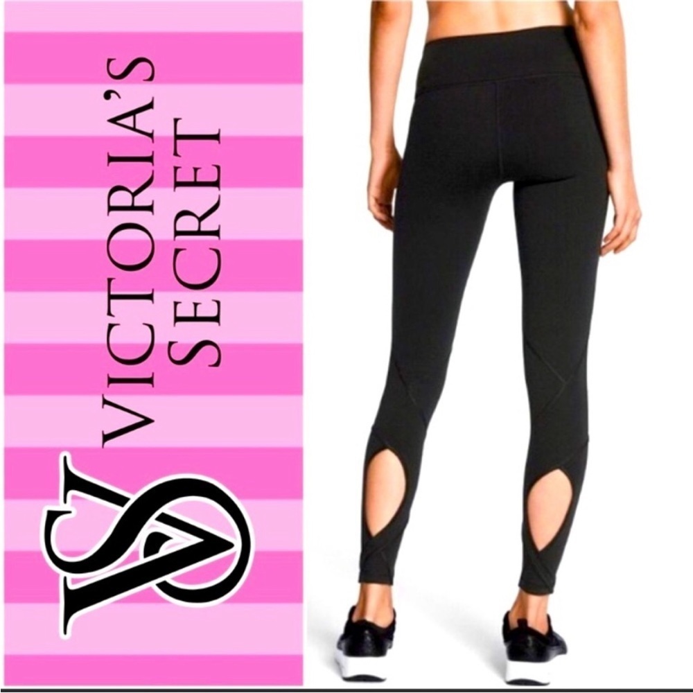 VICTORIAS SECRET Sport Black Leggings large